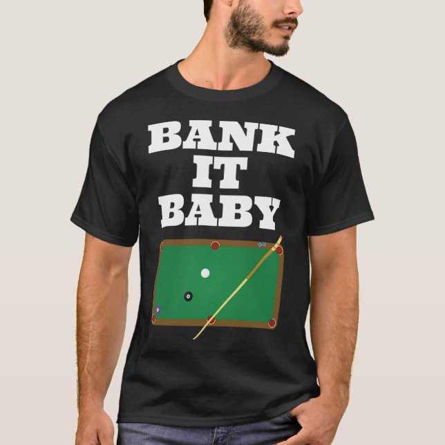 Camiseta Jogador de Piscina Billiards Shirt Gift Men Mulher (Frente)