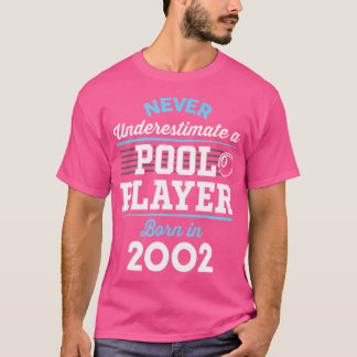 Camiseta Jogador De Piscina E Bilhar De Bilhar De 21 Anos 2