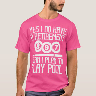 Camiseta Jogador De Piscina E Bilhetes De Piscina Do Snooke