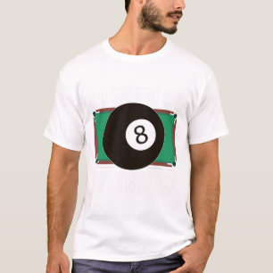 Camiseta Jogador De Piscina Engraçado Billiards Dão Rack Em