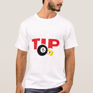 Camiseta Jogador De Piscina Engraçado Billiers Para Esconde