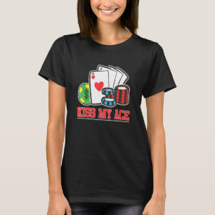Camiseta Jogador de Poker Bluff do Pote Poker Ace