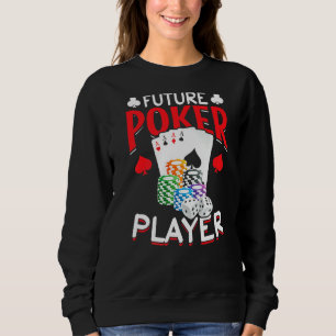 Camiseta Jogador de Poker Cassino Poker Bebê Eu Futuro Jogo