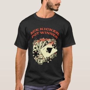 Camiseta Jogador de Poker do Jogo Poker do Vencedor do Pote