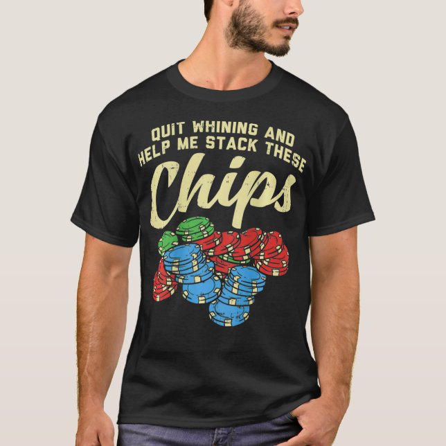 Camiseta Jogador de Poker Engraçado (Frente)