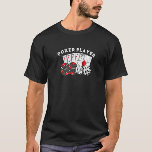 Camiseta Jogador De Poker Gamble Cartões De Casino Bet Texa
