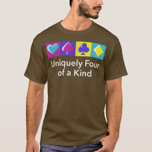 Camiseta Jogador De Poker Único De Quatro Amigos De Poker