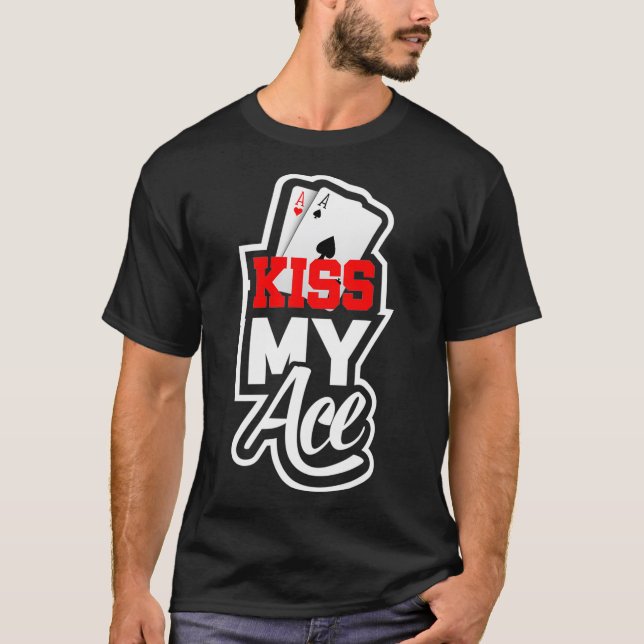Camiseta Jogador de pôquer engraçado do Teas Holdem  (Frente)
