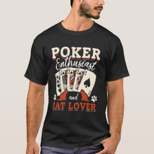 Camiseta Jogador de Pôquer Entusiasta de Pôquer e Amante de