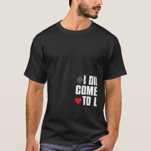 Camiseta Jogador De Pôquer Para Homens Jovens Jogadores