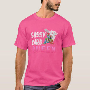Camiseta Jogador de pôquer SASSY CARTÃO FILHO FELIZ Jogo de