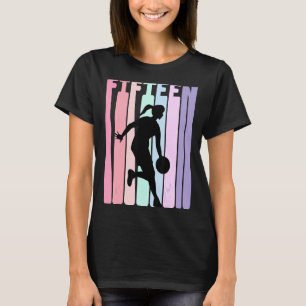Camiseta Jogador De Reflexão De Aniversário De 15 com 15 An