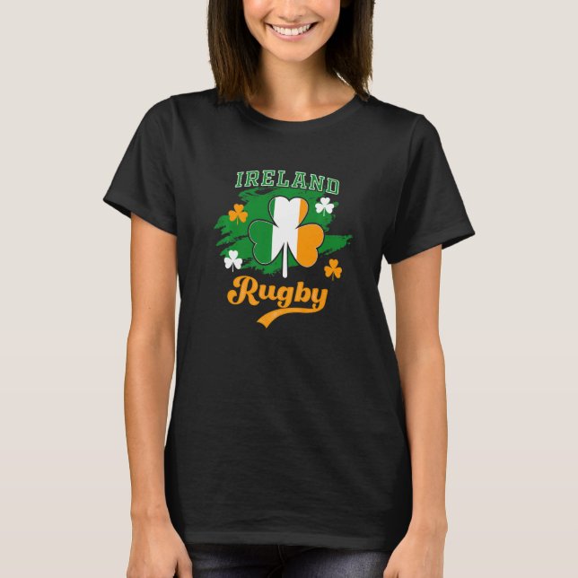 Camiseta Jogador de rúgbi irlandês e rugby da Irlanda ou do (Frente)