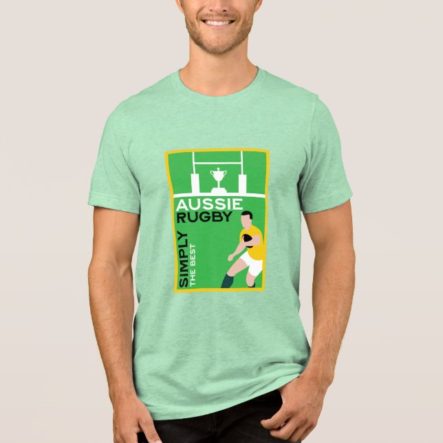 Camiseta Jogador de Rugby da Austrália (Frente)