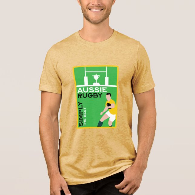Camiseta Jogador de Rugby da Austrália (Frente)