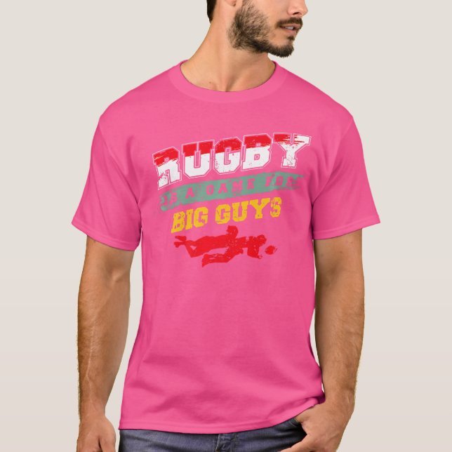 Camiseta Jogador De Rugby E Combate Ou Toco Para Amer (Frente)