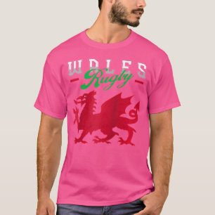 Camiseta Jogador de Rugby Galês E Rugby País de Gales Ou Ru
