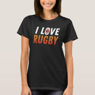 Camiseta Jogador de Rugby I Love Rugby