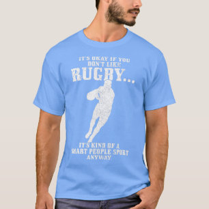 Camiseta Jogador de Rugby Smart Pessoas Esporte Engraçado