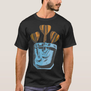 Camiseta Jogador de Setas de Arrasto para o Velho que Joga