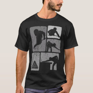 Camiseta Jogador de Sinuca e Bilhar Divertido Joga Bola Oit