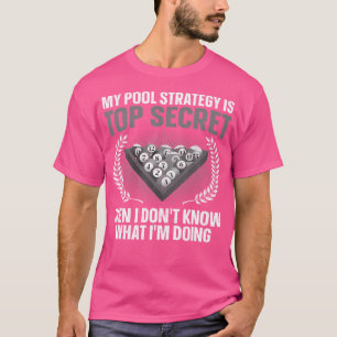 Camiseta Jogador de Sinuca Engraçado Amante de Bilhar de Bo