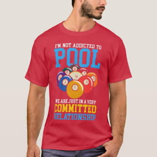 Camiseta Jogador de Sinuca Esportes com Taco Bilhar retrô