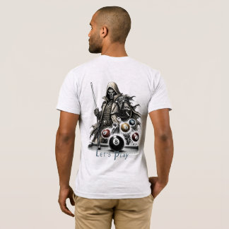 Camiseta Jogador de Sinuca Pirata Espacial