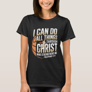 Camiseta Jogador de Sketll Cristão Eu Posso Fazer Tudo