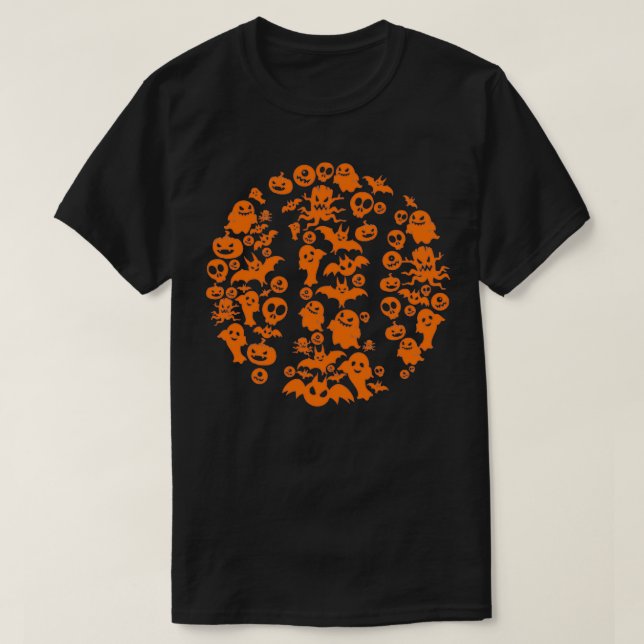 Camiseta Jogador de Softball de Figuras de Halloween, Gift  (Frente do Design)