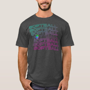 Camiseta Jogador de Softball engraçado para jovens e adoles