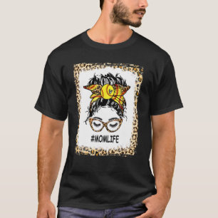 Camiseta Jogador de Softball Sangrento Mãe Vida Leopardo Me
