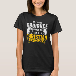 Camiseta Jogador de Tambor da Igreja do Drummer Cristão 27