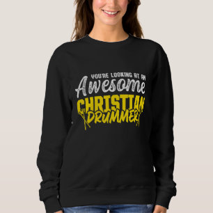 Camiseta Jogador de Tambor da Igreja do Drummer Cristão 3