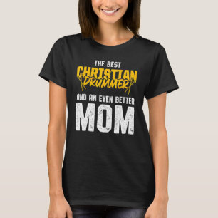 Camiseta Jogador de Tambor da Igreja do Drummer Cristão 34
