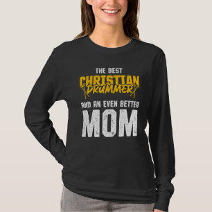 Camiseta Jogador de Tambor da Igreja do Drummer Cristão 34