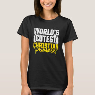 Camiseta Jogador de Tambor da Igreja do Drummer Cristão 54