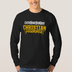 Camiseta Jogador de Tambor da Igreja do Drummer Cristão 71