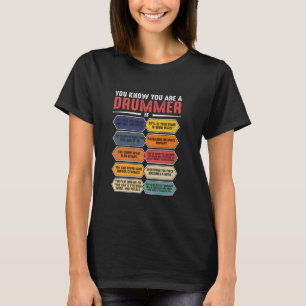 Camiseta Jogador De Tambor Engraçado Você Sabe Que É Um Dr.