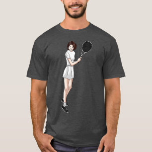 Camiseta Jogador de tênis com Raquet