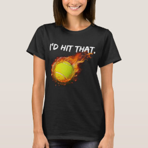 Camiseta Jogador de Tênis de Bola, eu ia bater naquele Têni