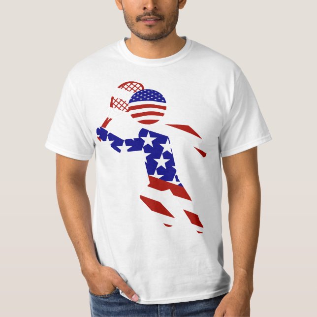 Camiseta Jogador de Tênis de Mens All-American (Frente)