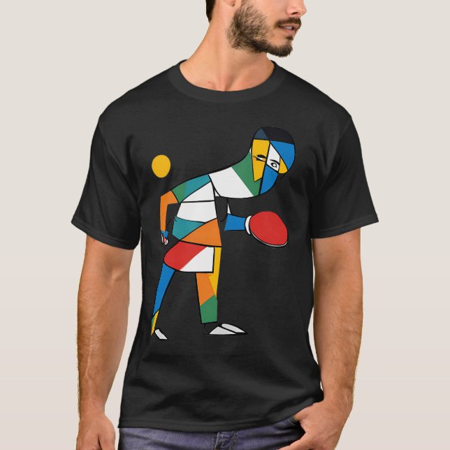 Camiseta Jogador de Tênis de Mesa (Frente)