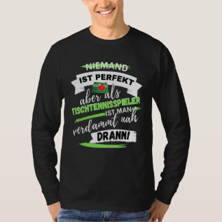 Camiseta Jogador De Tênis De Mesa De Design De Diversão Par