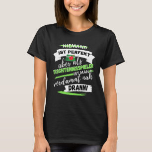 Camiseta Jogador De Tênis De Mesa De Design De Diversão Par