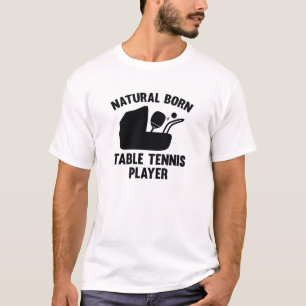 Camiseta Jogador de Tênis de Mesa de Nascer natural