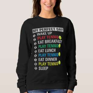 Camiseta Jogador de Tênis de Reprodução no Meu Dia Perfeito