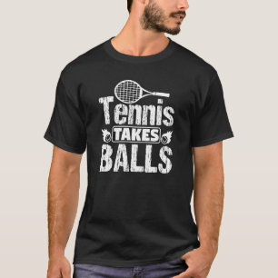 Camiseta Jogador de Tênis de tênis de Bolas