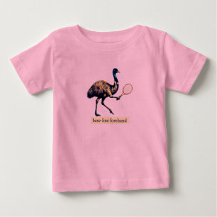 Camiseta Jogador de Tênis Emu - Forehand na Linha de Base