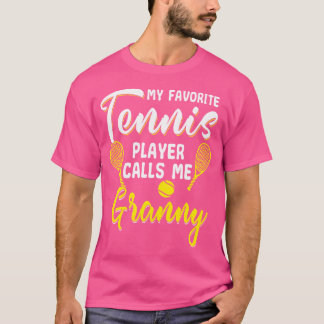 Camiseta Jogador de Tênis engraçado Hobby Racquet Avó